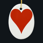Plain Heart Ceramic Tree Decoration<br><div class="desc">A simple heart says so much.  Add your own text for a personal message!  Perfect for SVG cuts or printing your own Valentines.</div>
