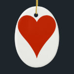 Plain Heart Ceramic Tree Decoration<br><div class="desc">A simple heart says so much.  Add your own text for a personal message!  Perfect for SVG cuts or printing your own Valentines.</div>