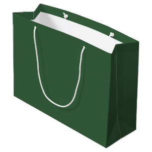Plain Hunter Green Large Gift Bag