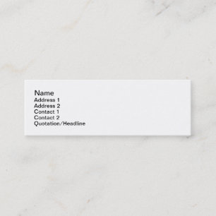 Plain Jane Mini Business Card