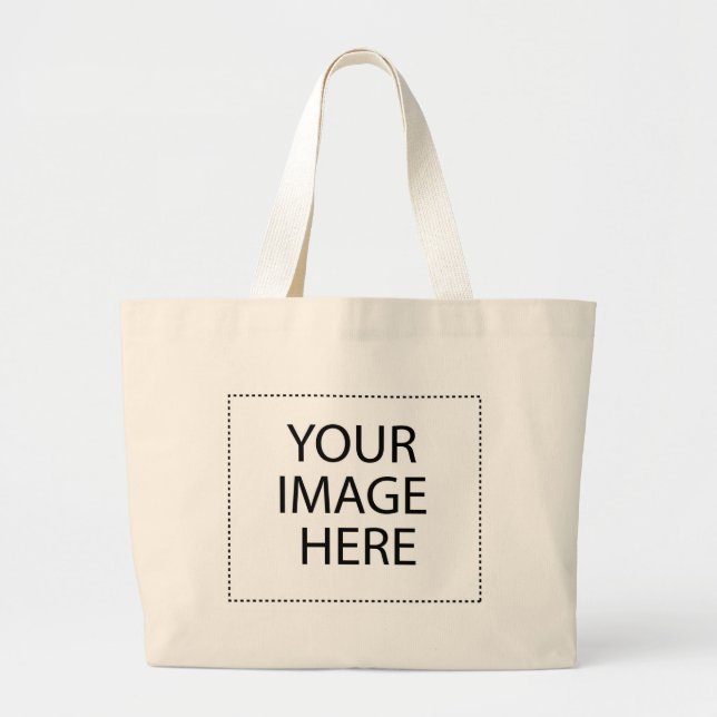 Plain Large Tote Bag (Front)