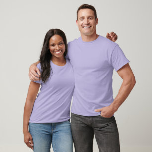 Plain Lavender Mens Basic Dark T-Shirt