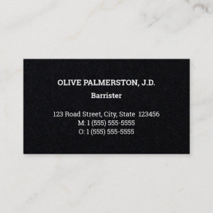 Plain, Law Professional Business Card