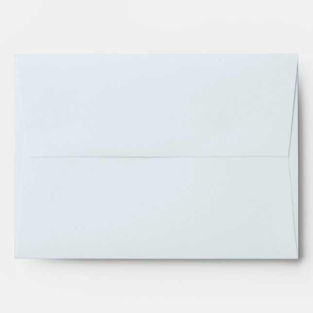 Plain Light Blue Wedding Envelope (Back (Top Flap))