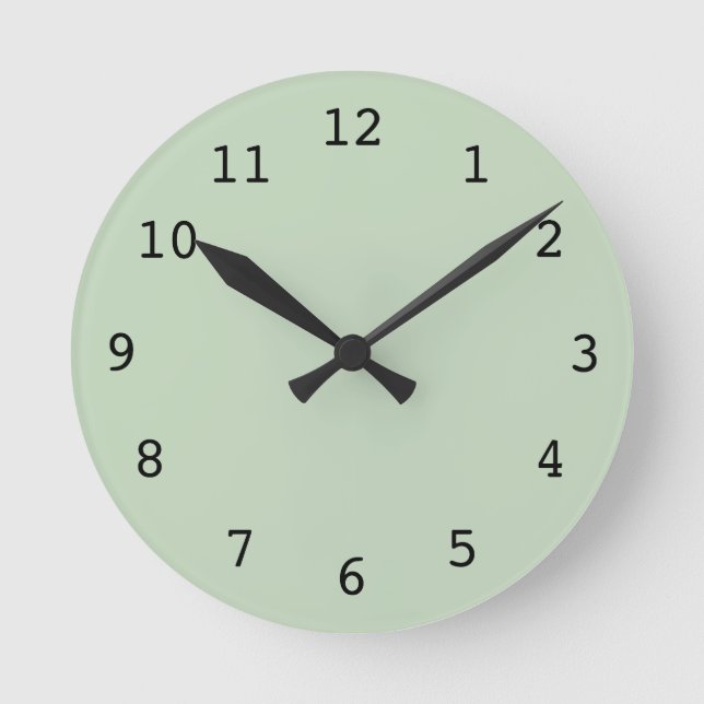 Plain light green clock (Front)