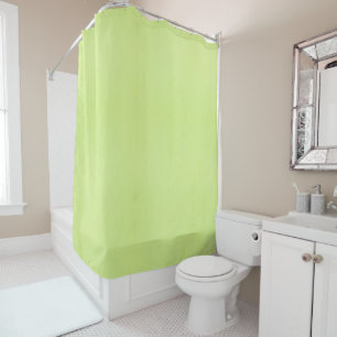 Plain light lime green colour with subtle texture shower curtain