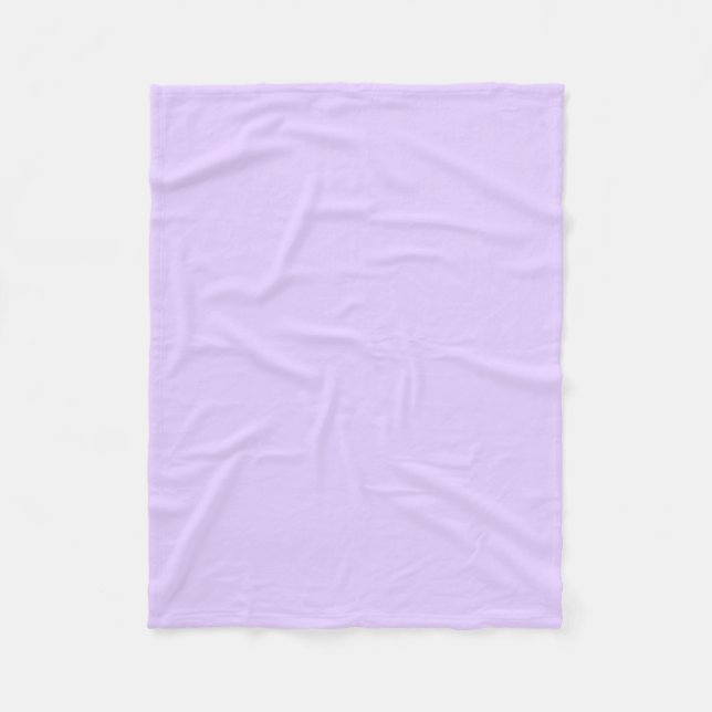 Plain Lilac Background Fleece Blanket (Front)