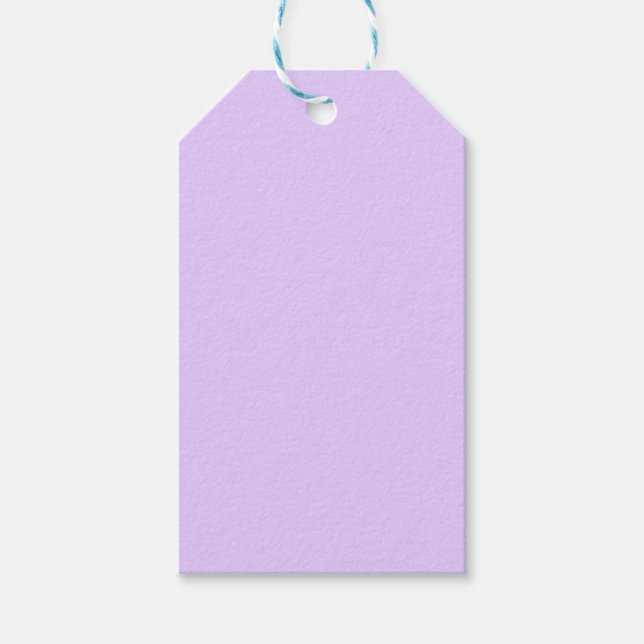 Plain Lilac Background Gift Tags (Front)