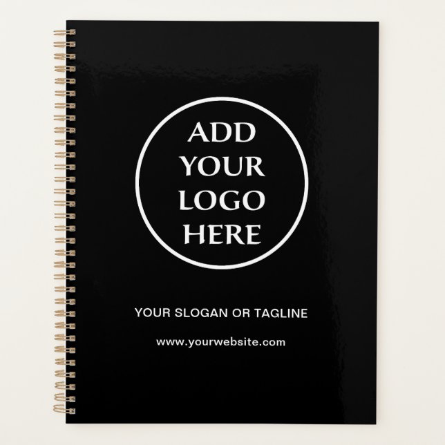 Plain Logo Business Company Corporate Professional Planner (Front)