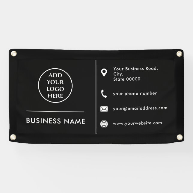 Plain Logo Corporate Professional Business Company Banner (Horizontal)