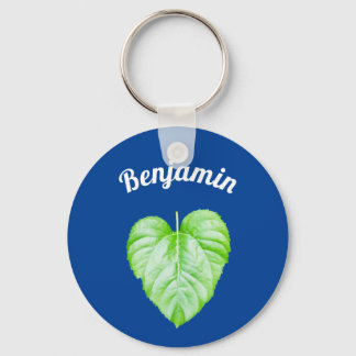 Plain lovely leaflet key ring