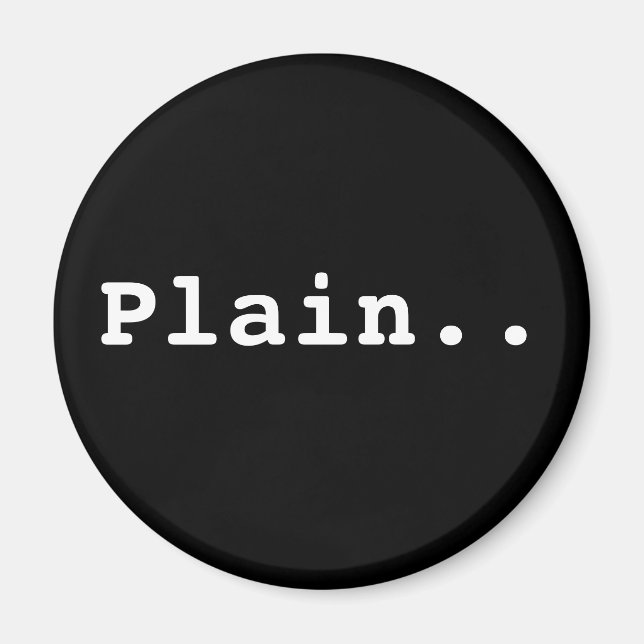 Plain magnet.. magnet (Front)