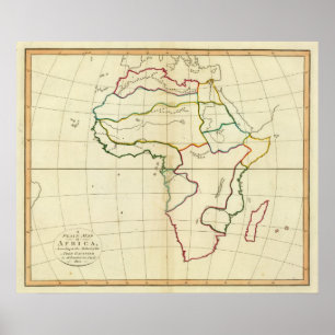 Plain map Africa Poster