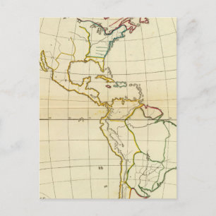 Plain map America Postcard