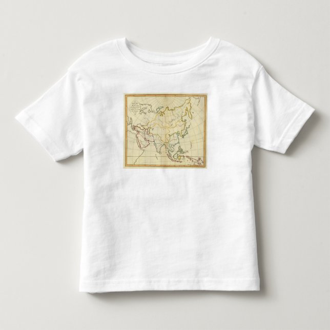 Plain map Asia Toddler T-Shirt (Front)