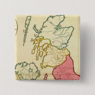 Plain map British Islands 15 Cm Square Badge