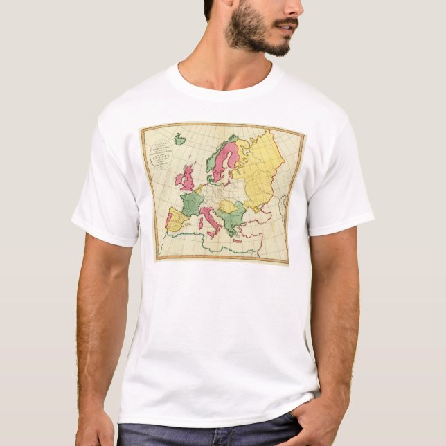 Plain map Europe T-Shirt (Front)