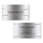 Plain Metallic Faux Silver Stainless Steel Look