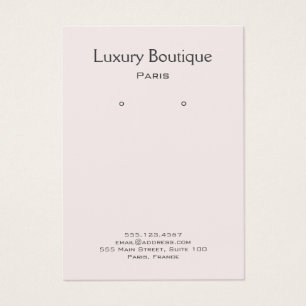 Plain Minimal light pink Jewellery Earring Display