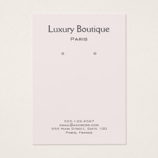 Plain Minimal light pink Jewellery Earring Display