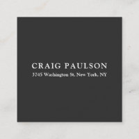 Plain Minimalist Elegant Classical Dark Grey