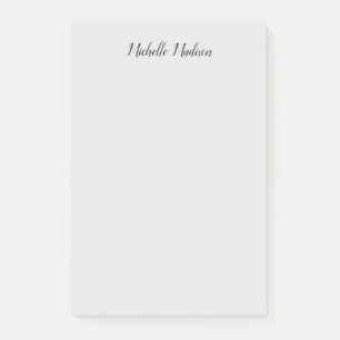 Plain Minimalist Modern Handwriting Calligraphy Post-it Notes