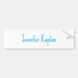 Plain Minimalist Professional Casual Handwriting Bumper Sticker