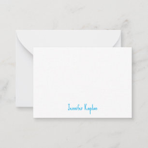 Plain Minimalist Professional Casual Handwriting Card