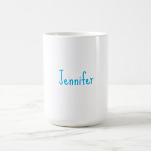 Plain Minimalist Professional Casual Handwriting Coffee Mug