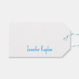 Plain Minimalist Professional Casual Handwriting Gift Tags