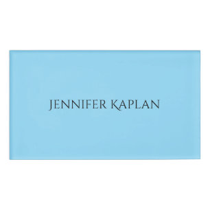 Plain Minimalist Professional Modern Name Tag