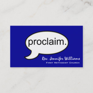 Plain Minister Preacher Modern Business Card