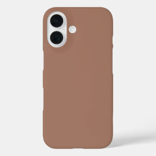 Plain Mocha Mousse Brown Colour 2025 iPhone 16 Case