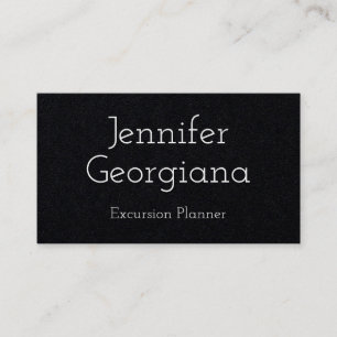 Plain & Modern Excursion Planner Business Card
