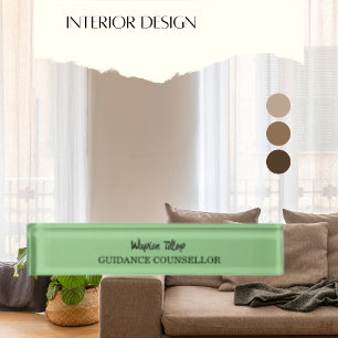 Plain Modern Guidance Counsellor Nameplate