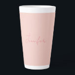 Plain Modern Handwriting Your Name Latte Mug<br><div class="desc">This template can be customised to meet all professional occupations.</div>