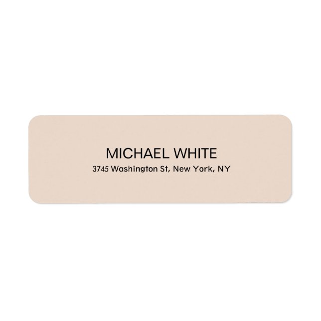 Plain Modern Minimalist Elegant Custom (Front)