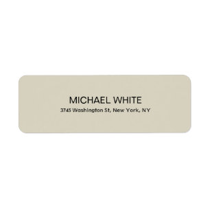 Plain Modern Minimalist Elegant Customised