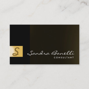Plain Modern Professional Consultant Business Card