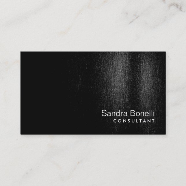 Plain Modern Professional Consultant Business Card (Front)