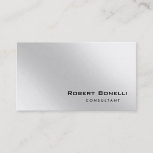 Plain Modern Professional Consultant Business Card