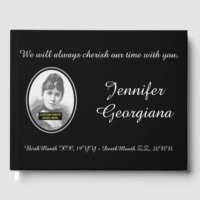 Plain, Mournful Sympathies Guestbook (Front)