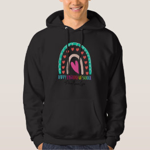 Plain Nurse Happy Last Day School Rainbow Hoodie