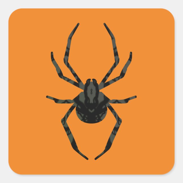 Plain Old Spider Square Sticker (Front)