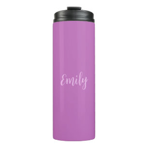 Plain Orchid & Lilac Modern Minimalist Thermal Tumbler