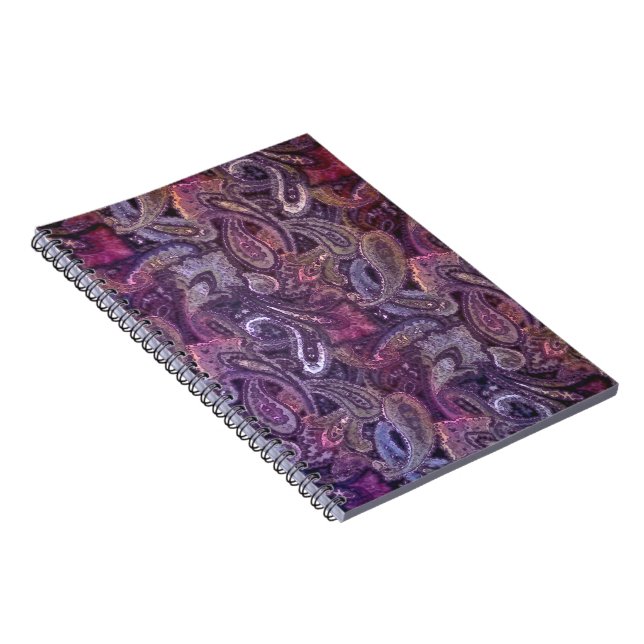 Plain Paisley 3 Spiral Notebook (Right Side)