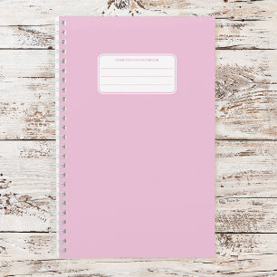 Plain Pastel Color Minimalist Notebook