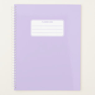 Plain Pastel Color Minimalist Yearly Planner