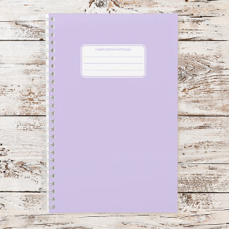 Plain Pastel Color Simple Notebook