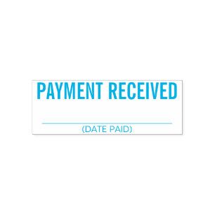 Plain "PAYMENT RECEIVED" Rubber Stamp